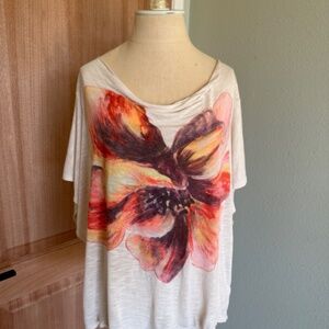 Anthropologie Meadow Rue Floral Top Large